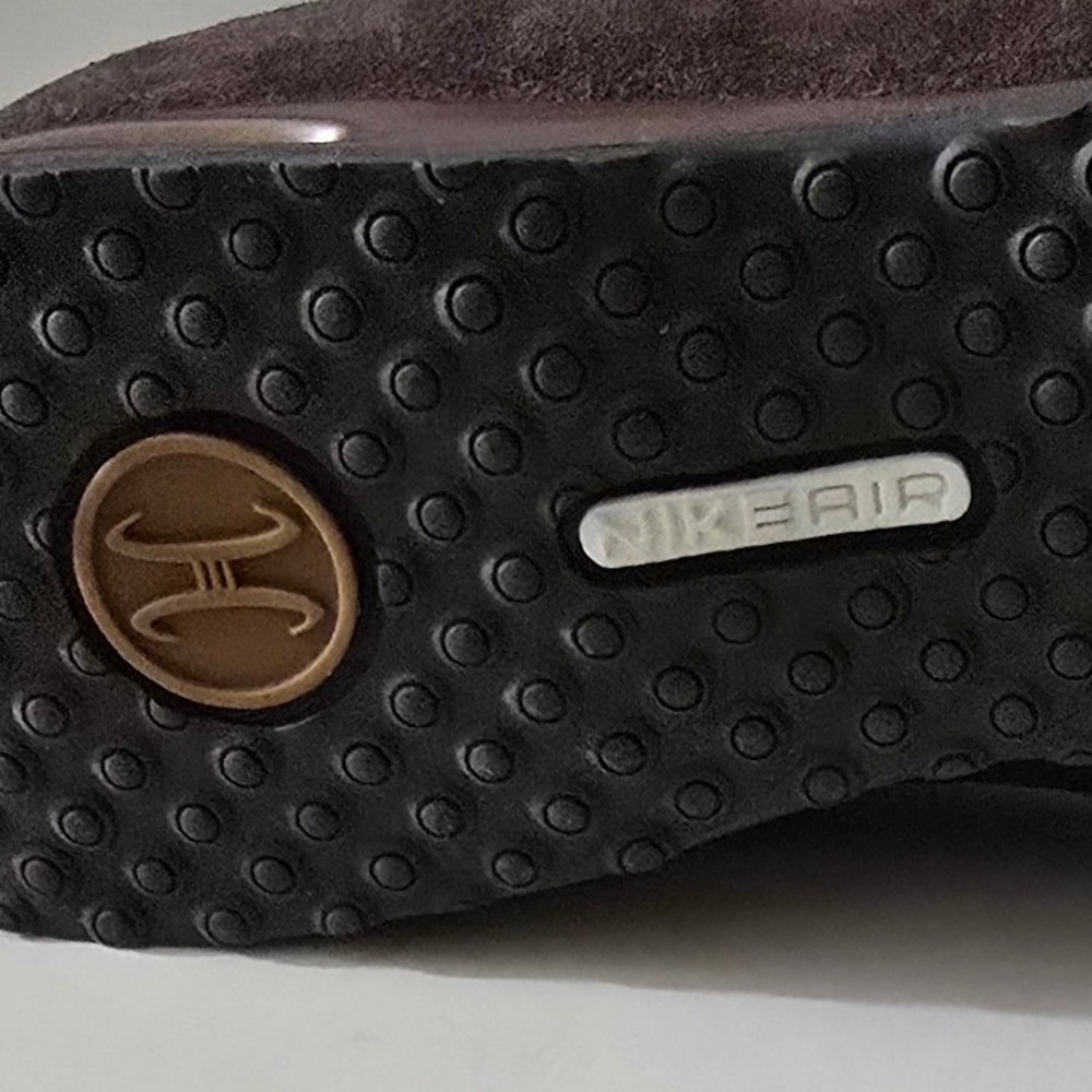Cole Haan Air Bria Dark Brown Suede Nike Air Ballet Flats Round Toe Shoes Sz 7B - Picture 14 of 14